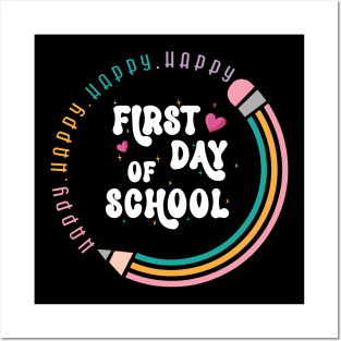 Welcome Back To School First Day Of School Students Teachers Posters and Art